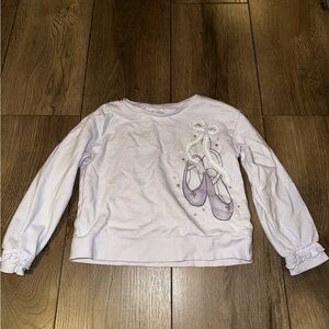 Carter's Light Purple Ballet Slipper Graphic Long Sleeve Top